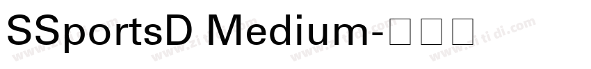 SSportsD Medium字体转换